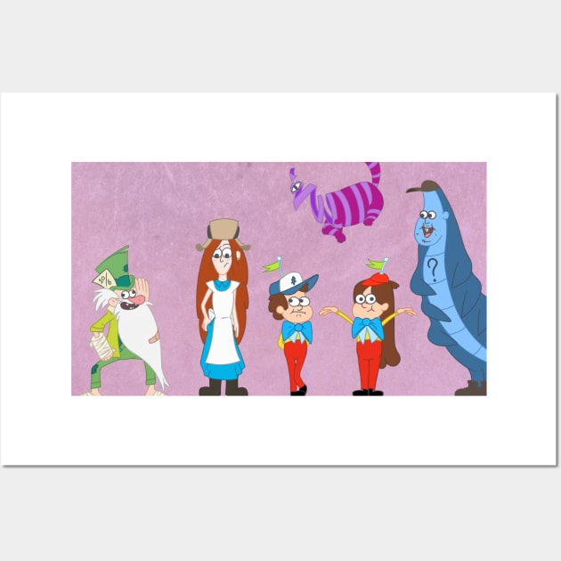 Alice in Gravity Falls Wall Art by Twintertainment